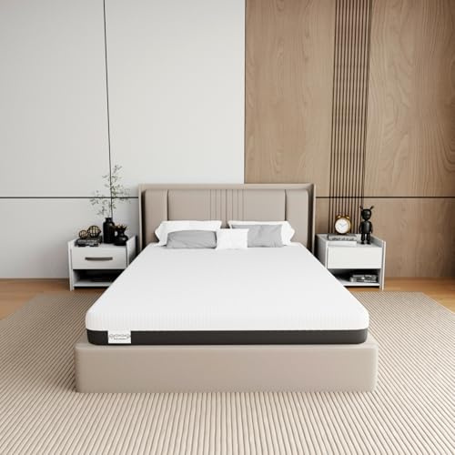 Memory madrasser 140 x 200 cm madrass, 16 cm hög, dubbel madrass, 7 zoner kallskummadrass, hårdhetsgrad H2 och H3, gel minnesskummadrasser, hög andningsförmåga och högt grepp (140 x 200 x 16 cm)