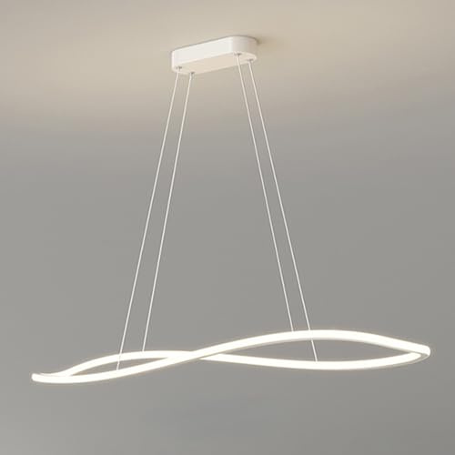 Lámpara Colgante Moderna, minilámpara LED de Techo en Arco, lámpara de Cocina contemporánea de Altura Ajustable, Accesorio Colgante para Comedor, Restaurante, 80 W