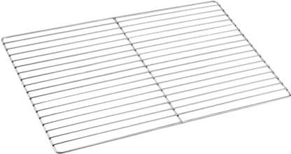 VANZACK Parrilla De Barbacoa De Acero Inoxidable 44x30 Cm para Camping Al Aire Libre, Cesta para Barbacoa Multiusos, Malla De Alambre Resistente para Cocinar y Hornear Diseño Anti Caída