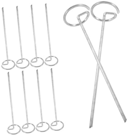 Yardenfun Lot de 20 Piquets de Paysage en Acier Galvanisé 152 Mm, Épingles de Jardin pour Fixation Toile de Paillage, Tuteurs Solides pour Aménagement Extérieur et Jardinage Polyvalent
