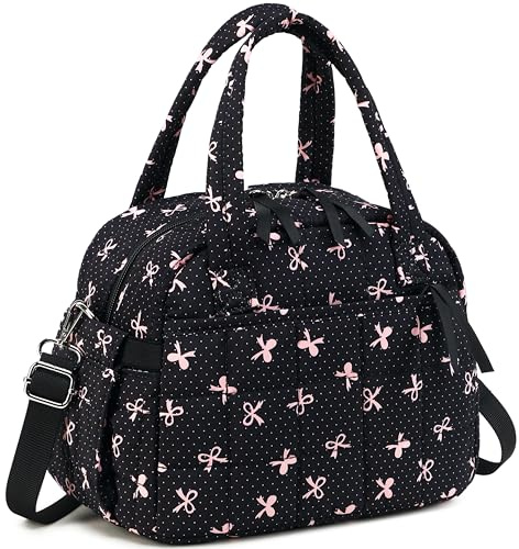 LEDAOU Bolsa isotérmica pequeña para mujer, bolsa de almuerzo aislada, correas de hombro ajustables, portátil, pequeña bolsa isotérmica para mujer, fiambrera para el trabajo, la escuela (nudo de