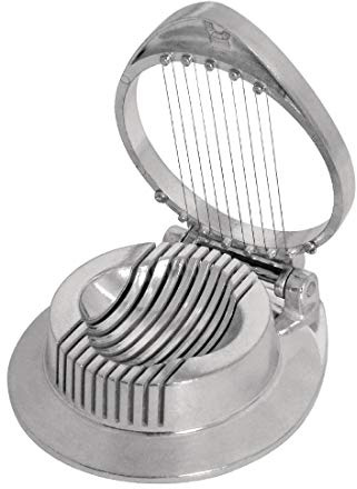 Vogue Duplex Egg Slicer - Heavy Duty Aluminium Cutter for Boiled Eggs, Soft Fruit, Avocados J153