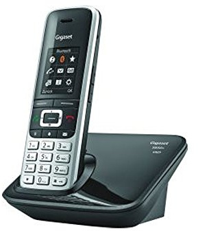 Gigaset S850A Telefon - Schnurlostelefon / Mobilteil - mit Farbdisplay / Dect-Telefon - Anrufbeantworter - schnurloses Telefon - mit Freisprechen - Platin-Schwarz