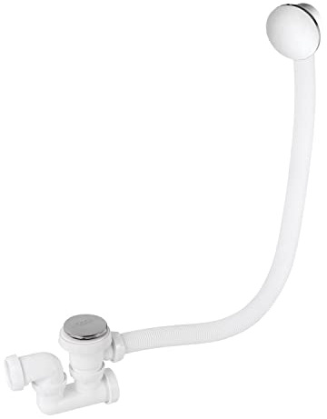 Wirquin 3375537186310 30718684 Badewannenablauf Quick Clac Chrom mit Siphon