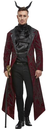 Smiffys Herren Smiffys Deluxe Devil Costume Smiffys Deluxe Teufelskostüm