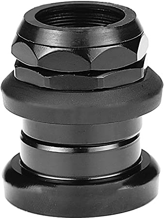 IBK Headset Serie Sterzo Nero 1'' (2,5cm) a Filetto Standard Cuscinetti per Biciclette - per Bici Pieghevole, Mountain Bike, Epoca