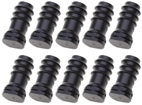 10Pcs Garden Hose 16mm Plug End Hose Water Seal Plastic Hose Closure Irrigation Stopper Drip Irrigation Pipe Fittings Drip Hose Adapter End Plugs for 16mm Hose Garden Hose Accessories Irrigation