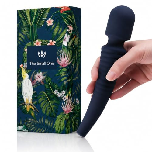 Ribbed Flexible Wand Vibrator – Rechargeable Silicone Personal Massager, Deep Rumble Motor, 7 Modes & 4 Intensities, Waterproof Quiet Cordless Wand for Full Body Massage