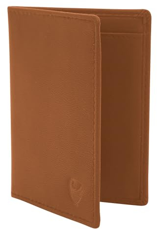 GERMANUS Etui für Fahrzeugschein und Kreditkarten Geldbörse in Leder