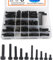 Rshuhx Viti a Bulloni e Dadi Esagono Incassato Bulloni Set Viti e Dadi, M5 M6 M8 Nere Presa Esagonale Bulloni Dotato di Chiave Esagonale 295pcs