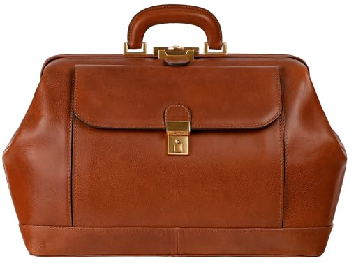 Time Resistance Leder-Arzttasche – Top-Handle-Tasche – Medizinische Aktentasche – Gladstone-Handtasche