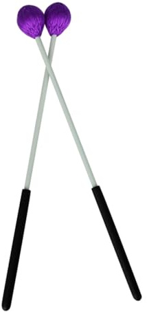 1 Paar Marimba Schlägel Lila für Schlaginstrumente für Anfänger | Fleece und Glasfaser, Vielseitig Einsetzbar, 1 Paar für Percussion Instruments