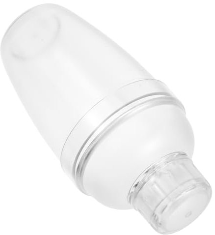 OUNONA Shaker per Cocktail e Bevande Freddo con Scala di Misurazione Integrata, 350 Ml, in Plastica Trasparente, Design Ergonomico Antigoccia per Uso in Cucina e Bar