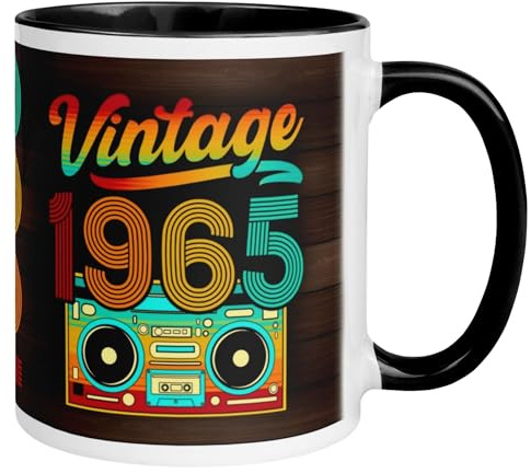 1965 Geburtstag Mann Frau | Vintage – 61 Jahre Geschenk | Jahrgang Tasse | Lustige Geschenktasse zum 61. Geburtstag | Geburtstagsdeko für Männer und Frauen zum 61ten | Made in Germany