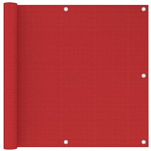 GCHDHAPB Balkonschirm rot 90x500cm HDPEHome & Garden Rasen & Garten Outdoor Wohnen Outdoor Sonnenschirme & Sonnenschirme