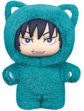 Zhongkaihua JJK Plüschfigur Fushiguro Toji Figur in Katzen-Pyjamas, 14 cm, Anime-Figur, niedliche Anhänger, sammelbare Dekorationen, Geschenk-Ornamente