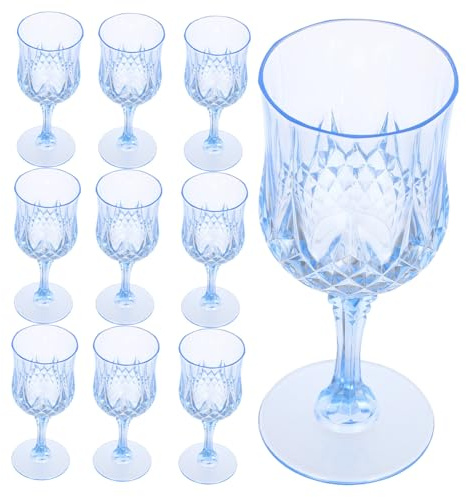 STOBAZA 12 Piezas Copas De Vino De Plástico Retro Vasos De Fiesta Vasos De Copa Vintage