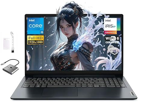 Lenovo IdeaPad - Computer portatile touchscreen FHD da 15,6, Intel Core i5-1335U (10-Core fino a 4,6 GHz), RAM da 16 GB, SSD da 512 GB, scheda grafica Intel Iris Xe, batteria a lunga durata, WiFi 6