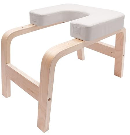 PromiseFly Yoga Kopfstandhocker, Tragfähigkeit 200kg Multifunktional Inversion Bank Handbank Praxis Hocker für Yogaräume, Schlafzimmer, Balkone, Büros, Fitnessstudios