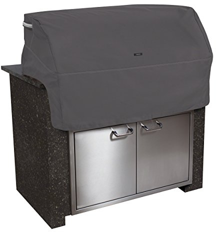 Classic Accessories 55-324-035101-EC Ravenna Built-In Grill Top Cover Premium Outdoor Grill Cover with Durable and Water Resistant Fabric, Taupe, Medium