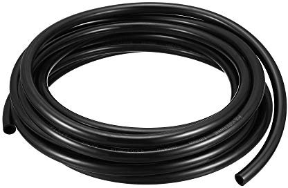 sourcing map Tubes Pneumatiques à Air 12mm OD x 8mm ID 6m(236 Pouce) PU Polyurethane Air Compresseur Tuyau Tube Noir