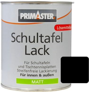 Primaster Schultafellack 750ml Tiefschwarz Matt Tafellack Tafelfarbe Schultafel
