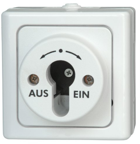 Kopp BLUE ELECTRIC 561702018 - Gehäuse für Schlüssel-Schalter, Farbe: arktisweiß