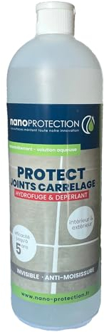 NANOPROTECTION Traitement Nano hydrofuge et impérméabilisant pour joints de carrelage | Haute Efficacité | Flacon 250 ML / 25 m² Environ