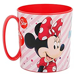 ALMACENESADAN 2666 ; Tasse micro-ondes Minnie ; capacité 350 ml ; produit en plastique ; sans BPA