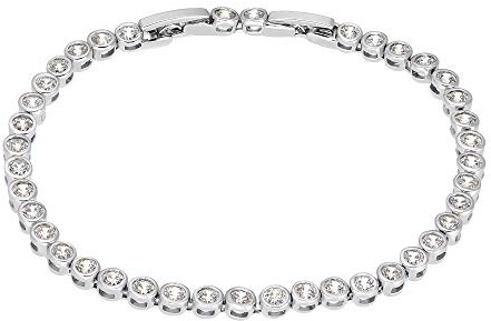 Heideman Armband Zoe Damen Edelstahl mit Stein weiß | Funkelnder Schmuck als Geschenk für Frauen zu Weihnachten, hautfreundlich und alltagstauglich