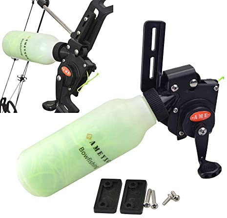 wolfman Bogenschießen Bogen Angelrolle Spincast Rolle Bogenangelgerät Bogenangelgerät mit 40m Angelseil Bogenangelzubehör für Compoundbogen Recurvebogen