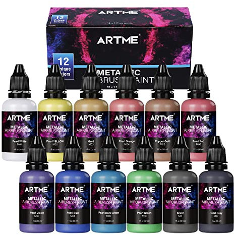ARTME Metallic Airbrush Paint Set
