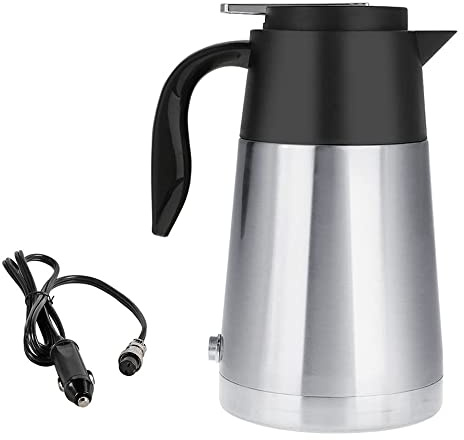 TOTMOX Bollitore elettrico da viaggio 12V per auto/camion portatile auto elettrica auto da viaggio thermos