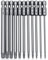 100mm Torx Screwdriver Bit Sets, 11pcs Star Magnetic Screwdriver Bits Set T6-T40 1/4 Inch S2 Steel Security Torx Screwdrivers Impact Driver Bit Set