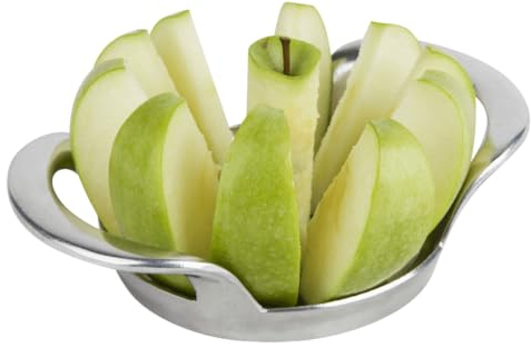 EUROHOME Apfelentkerner aus rostfreiem Edelstahl für müheloses Entkernen von Früchten - Kompakter Obstschneider 17 x11 x 4,5 cm - Robuster Apfelschneider Apfelteiler aus Aluminiumkörper