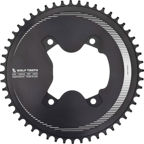 Wolf Tooth 110 BCD Asymmetrische Platte mit 4 Bolzen für GRX Drop-Stop ST Kurbeln