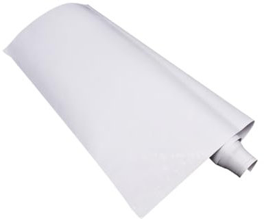 PRETYZOOM Buntglasfenster haftet Privatsphäre-Fensterfolie Sichtschutzfolie für Fenster Film Fenstertönung zu Hause undurchsichtige Fensterfolie Sonnenschutz Schattierungsfolie Weiß