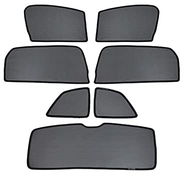 gengpingni Für VW T5,Auto Sonnenschutz Seitenscheibe Kinder Verdunkelung Magnetisch Auto Sonnenschutz,Double Black Front Guard