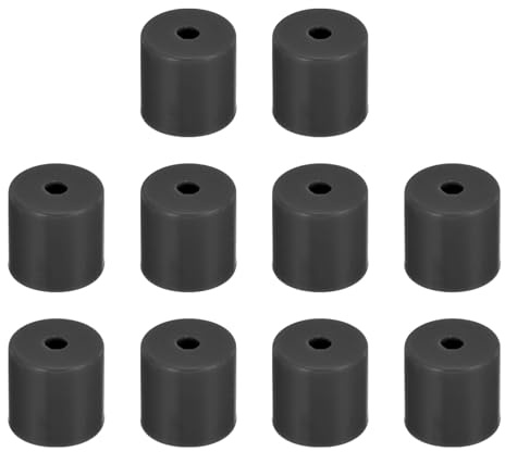 QUARKZMAN 10 Stück Silikon-Bettstützen Silikon-Puffer 16mm Schwarz | 3D-Drucker-Heizbett-Silikon-Nivelliersäule, Für 3D-Drucker