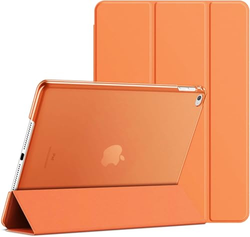 World biz Funda para iPad Air de 5ª generación 2022 / iPad Air de 4ª generación 2020, 10.9 pulgadas, funda protectora de triple pliegue, magnética, encendido y apagado automático (naranja)