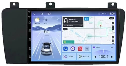 ZCBZBy Estéreo de coche Android de 9 pulgadas de doble Din para Volvo XC70 V70 S60 2004-2009 con pantalla táctil y soporte de radio GPS para coche, navegación GPS, enlace de espejo, cámara de respaldo