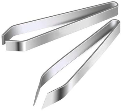 Pinzas for espinas de pescado, pinzas planas e inclinadas de acero inoxidable, herramienta for quitar alicates (4,6 ), utensilios de cocina(A and B)