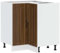 vidaXL Lucca Kitchen Corner Base Cabinet - Brown Oak Engineered Wood, Adjustable Feet, Modern Design, Storage Solution, 75.5cm W x 75.5cm D x 81.5cm H