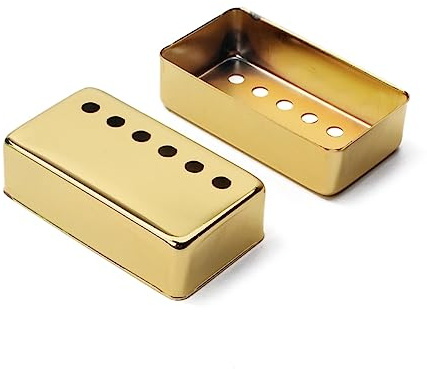 Vaguelly 2 Stück-pack Metall Abdeckung für 6-loch Humbucker 50mm/52mm Selbstgemacht Gitarrenzubehör