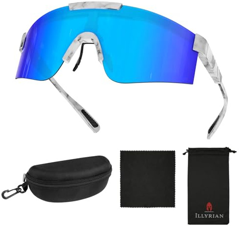 Ambienden Gafas Ciclismo Hombre Mujer - Gafas Running Polarizadas ProteccióN UV400 - Gafas Deportivas Ligeras Para Esquiar Hacer Senderismo Pescar Y Jugar Al Golf