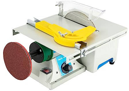 Polisseuse et tour de bijoux en pierres précieuses 750W, machine de découpe de scies de table, mini scie 5 en 1, meuleuse de table multifonctionnelle, polissage intégré, meulage et