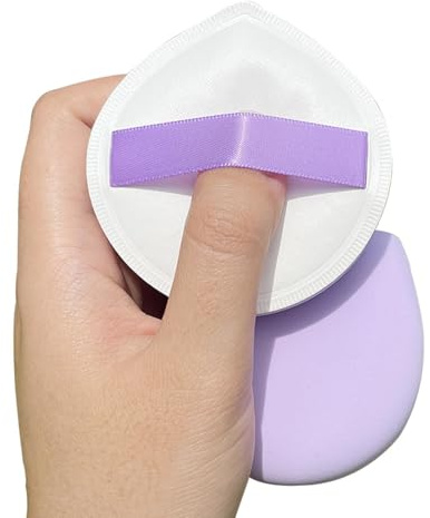 Powder Puff- Face Applicator, Makeup Sponge | Portable Multipurpose Thickened Marshmallow Puff, Soft Foundation Applicator for Travel, Cosmetic PuffTool for Blending Powder and Smooth Makeup Finish