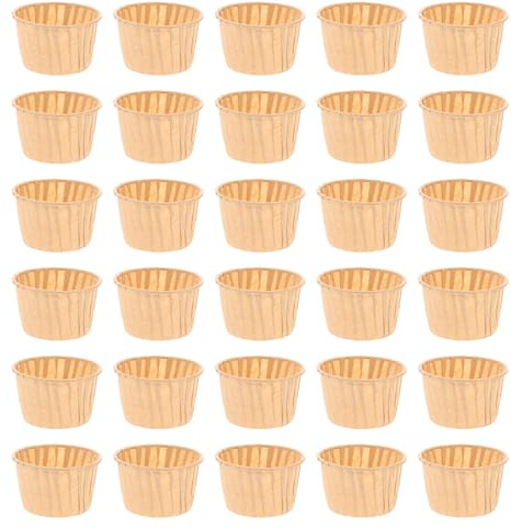 Ipetboom 100 Moldes para Hornear Muffins de Papel Antiadherente, 100% Papel Resistente Grasa, Tamaño Estándar para Cupcakes, Ideales para Fiestas, Bodas y Repostería Casera