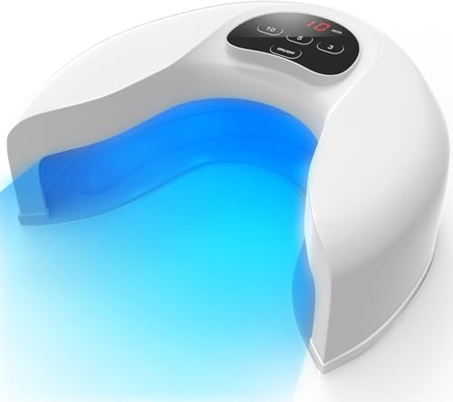 iKeener Recargable Dispositivo para Hongos en las Uñas de los Pies, 14*Azul 470nm & 8*Infrarroja 930nm Dispositivo de Terapia de Luz para Uñas Descoloridas y Engrosadas, Seguro y Eficaz