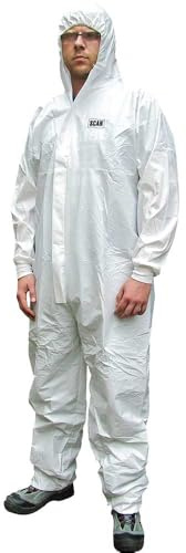 Scan Chemical Splash Resistant Disposable Coverall White Type 5/6 XL